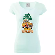 U nás doma je veterán pouze toto auto barevný nápis