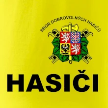 SDH znak + nápis + nápis hasiči na zádech
