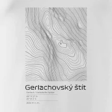 Gerlachovský štít - vrstevnice v obdélníku