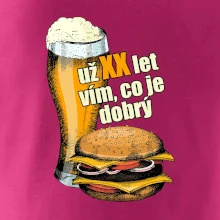 Pivo a burger vím co je dobrý