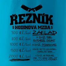 Hodinová mzda řezník