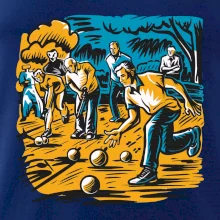 Petanque hra - modro oranžová
