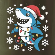 Vánoční žralok a vločky