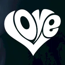 Love nápis jednoduchý