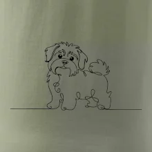 Havanský psík linka jedním tahem