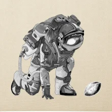 Americký fotbal astronaut