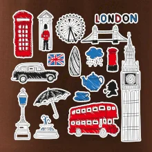 Velká Británie - kreslené ikonky