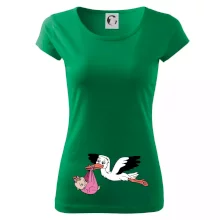 Čáp a miminko - holka (Hana-creative)