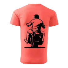 Motorkář na zádech - chopper