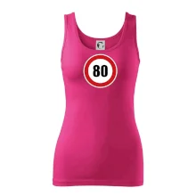 Dopravní značka - omezení rychlosti 80