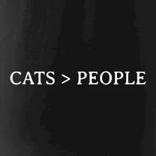 Cats > people