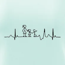 Ekg maminka a holka + kluk