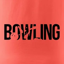 Bowling nápis kuželky
