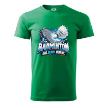 Badmintonová raketa s košíčkem eat sleep repeat