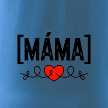Nápis máma a srdce