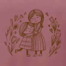 Matka a dcera v objetí