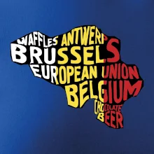 Mapy - názvy měst - Belgie