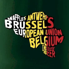 Mapy - názvy měst - Belgie