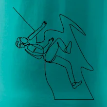 Lezec na skále jedním tahem