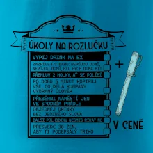 Vintage nápis Triko na rozlučku s úkoly pro ženicha