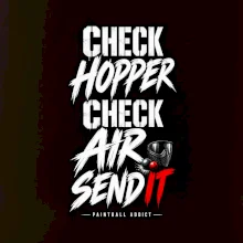 Kontrola zásobníku check hopper air paintball