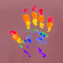 LGBT hand print