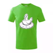 Kuře sedící na bitcoinovém hnízdě