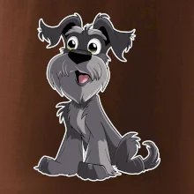 Knírač kreslený sedící