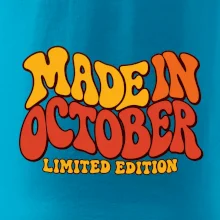 Made in october limited edition retro vlnité písmo
