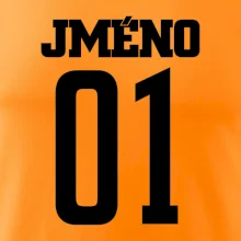Fotbalový dres - vlastní jméno a číslo
