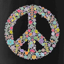 Peace symbol lístečky