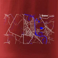 Neratovice - Mapa s vodními toky