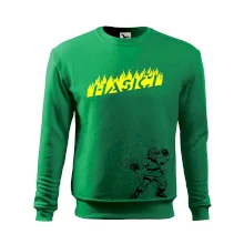 Hasič stojící - nápis hasiči - Velký nápis  na zádech