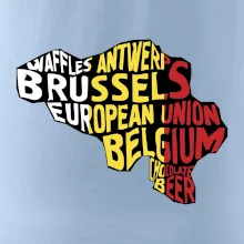 Mapy - názvy měst - Belgie