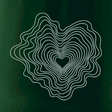 Topografické srdce z vrstevnic