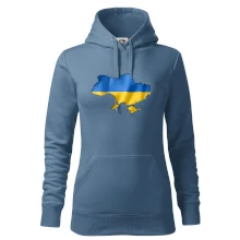 Ukrajina vlajka mapa