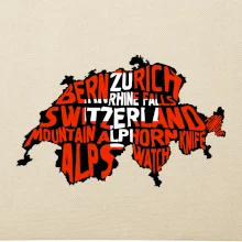 Mapy - názvy měst - Švýcarsko