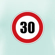 Dopravní značka - omezení rychlosti 30