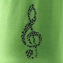 Houslový klíč z not