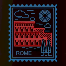 Řím známka jednoduchá