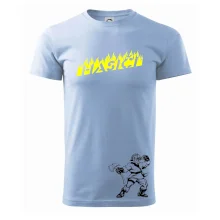 Hasič stojící - nápis hasiči - Velký nápis  na zádech