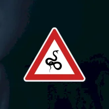 Dopravní značka - Pozor had