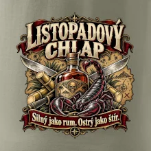 Listopadový chlap rum a ostrý štír