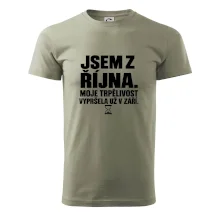 Jsem z října trpělivost vypršela v září