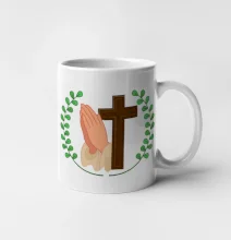 Věnec - kříž a modlení