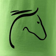 Kůň - hlava silueta