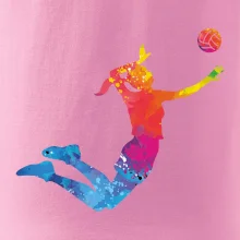 Volejbalista/Volejbalistka splash s míčem