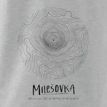 Milešovka - vrstevnice v kruhu