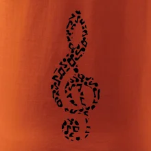 Houslový klíč z not