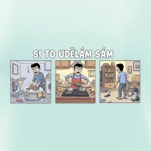 Si to udělám sám - muž s knírkem